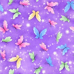 Lavender - Tossed Butterflies